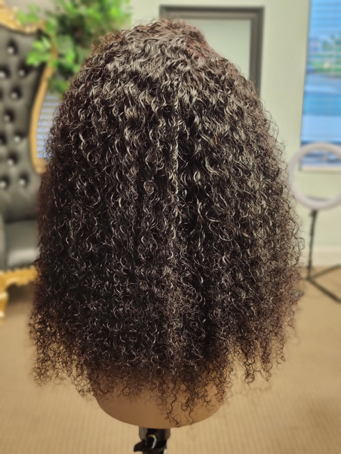 Maganda Rain 4C Kinky Edge Kinky Curly Perücke ohne Kleber